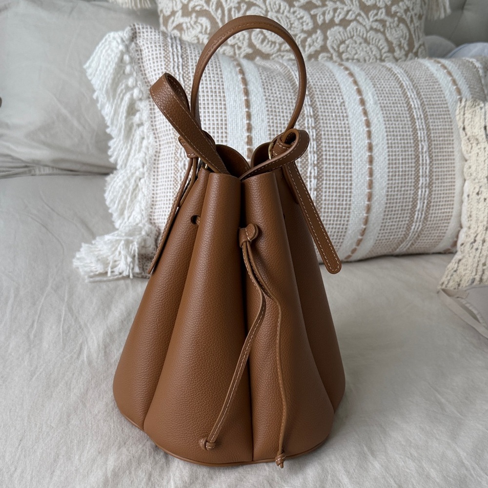 Polene Tan Leather Mini Bag with Gold Accents - Picture 2 of 5